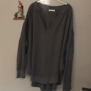 Free people Owen thermal waffle top xl